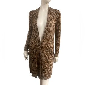 Zenana Leopard Print Cardigan